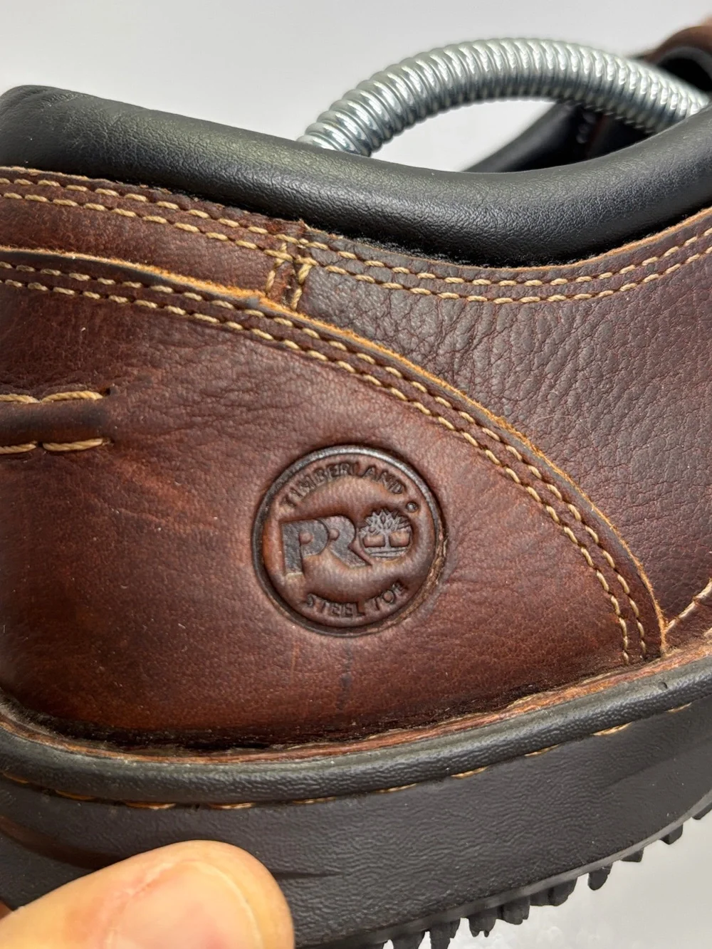 Timberland PRO 85590 Brown Leather Oxford Work Shoes Men's Size 10M Slip Resista